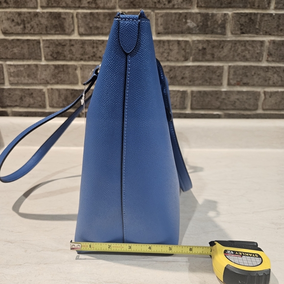 Coach Blue Leather Tote Bag - Picture 8 of 8